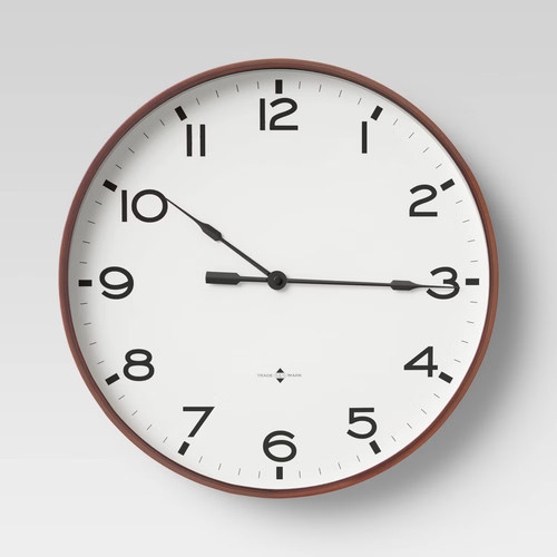 Thin frame wall clock - 16",